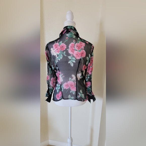 100% Silk Blouse by Tess, size 10 - Picture 3 of 3